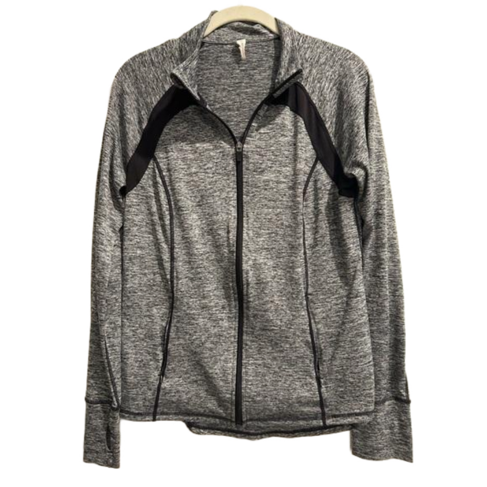 Ideology Workout Full Zip Athletic Jacket Long Sleeves with Thumbholes medium